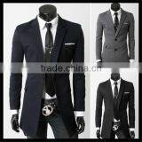 2016 Latest European Style Velvet Trendy Business Long Blazer Suit for Man thumbnail-2