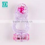 Vibrating Penis Rings Clit Dual Vibrating Cock Ring Stretchy Delay Penis Rings Sex Toys for Couple thumbnail-2