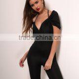 Runwaylover 053 Hot Sale 2017 Ladies Sexy Deep V-Neck Playsuits thumbnail-3