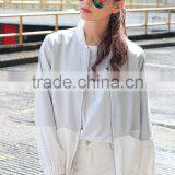 Fashion Apparel Sliver Bomer Jacket thumbnail-3