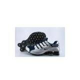 Wholesale Men's Nike Shox NZ Shoes Silver Dark Blue thumbnail-1