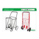 Folding Shopping Carts With Large Capacity Bright Steel HBE-FC-4