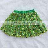 Yiwu Latest Shimmer Skirt Design Short Sequin Princess Girls' Dresses Toddler Paillette Tutu Skirt Wholesale thumbnail-1