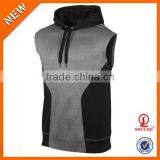 Autumn Fashion Design 95%Cotton 5%Polyester Pullover Hoodie Men Wholesale Sleeveless Hoodie thumbnail-5