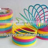 Huge size dia 23.5cm Plastic rainbow slinky spring toy