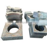 Cut to size standard thickness thick mild steel plate Large cutting steel plate bearing block