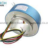 Shenzhen JARCH Electromechanical Through Bore Slip Ring 110mm,14 Circuits, 20A Slip Ring