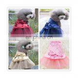 Lovely Lace Mesh Dogs Dress Pet Sequin Wedding Dresses for Dogs Skirt thumbnail-4
