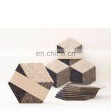 Colorful Customized Size Hexagon Felt Coasters thumbnail-5
