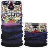 HQP-SY11 HongQiang Skeleton Skull Bandana Halloween Neck Half Face Silk Scarves Multifunctional Mask Shield Riding Hair Scarf thumbnail-4