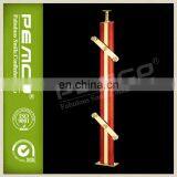 SS 304 Model Steel Modular Staircase Railing Red Wood thumbnail-1