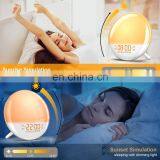 Sunrise Alarm Clock Wake Up Light, Smart WIFI Sunset Simulation Digital LED Clock Support APP Control thumbnail-4
