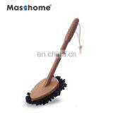 Masthome Eco-friendly Bamboo Handle Microfiber Chenille Triangle Refill Head Cleaning Duster for Household thumbnail-1