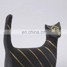 Modern Luxury Gold Ceramic Cat Egypt Style Animal Sculpture Decor Home Accessories thumbnail-5