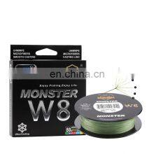 8 Strands 500m Smooth PE Tackle Fishing Line 6 Colors Polyethylene Power Braided Line