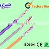 Customize High Speed Waterproof PVC FTP Cat 5e Cat5 Network Lan Cable 0.5mm 24AWG Solid BC Copper Price thumbnail-5