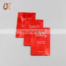 Small Mini Size Aluminum Foil Heat Seal Three Side Seal Flat Sachet For Cosmetic Sample Packaging Packet Lotion Foil Sachets thumbnail-1