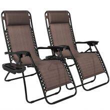 Outdoor Lounge Chair Adjustable Folding Zero Gravity Recliner Chair Lounge thumbnail-3