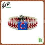 Chicago CUBS Leather Sports bracelet Handwork Bracelet