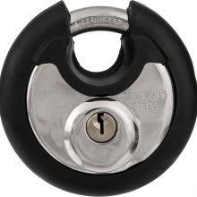 4 Digit Combination Discus Padlock With Colorful Anti-collision Ring thumbnail-1