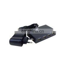 DC12V 1 in 4 Out 4K HDMI Splitter With EU Plug