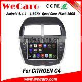 Newest Android 4.4.4 in Dash Car Dvd Player for Citroen c4 Car Dvd Gps Navigation System thumbnail-1
