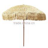 Fashion Advertising Straw Beach Umbrella Wind Release Vent Mens Womens Sun Rain Cool