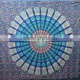 New Arrival Mandala Round Printed Bedsheet Boho Bohemian Cotton Bedspread Wall Hanging thumbnail-2