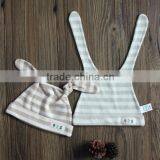 Thin Organic Cotton Baby Hats Baby Beanie With Long Ear Design for Newborn Baby thumbnail-3