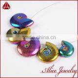 Top Selling Products Natural Rare Ammonite Fossils Cabochon Pendant Charm thumbnail-1