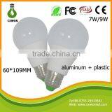Famous Bulb Light Led E27 3w 5w 7w 9w Led Bulb Housing With Plastic &aluminum