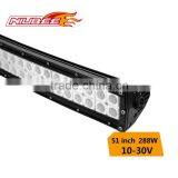 288w 51 Inch 12v Waterproof Curved Led Light Bar for Boat thumbnail-4
