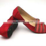 2016 Hot Sell Popular Comfortable Diamond Flat Shoes Women Shoes in Stock thumbnail-1