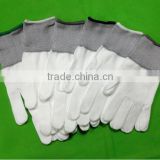 On Sale White Nylon / Polyester Work Gloves Knitter Seamless Glove Liner High Quality