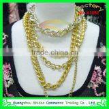 2015 New Spring Summer Latest Design Different Types Bead Metal Chain Necklace thumbnail-1