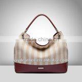J088-canvas Leather Bag,2014 Fashion Canvas Tote Bag,simple Style Women Bags thumbnail-1