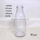 500ml Glass Bottle Coconut Milk 18oz Fresh Milk Glass Bottle Glass Milk Bottle Manufacturer thumbnail-1