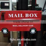 Foshan JHC-1035D Wall Mounted-Post Mounted Dual Use Metal Mailbox/Decorative Letterbox/Car Style Outdoor Postbox For Garden thumbnail-2