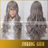 2016 hot sale Cheap good quality Synthetic cosplay wigs 80cm long Wavy female fashion looking wigs of for sale