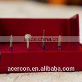 Hot Sale 15 Holes Aluminium Dental Bur Holder(red) thumbnail-1