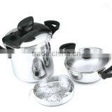 New Model 18/8 Stainless Steel Cookware, Suitable to Gas Stove & Induction Cooker DSC 22cm 3L+7L