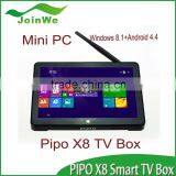 Original PIPO X8 TV BOX/ Mini PC Intel Z3736F Quad Core + Android 4.4 Dual Boot 2GB RAM 32GB/ 64GB ROM 7" Screen