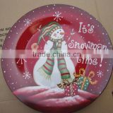 Ceramic plate with christmas pattern ceramic plate design porcelain plate                        
                                                                                Supplier's Choice