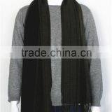 Zigzag Pattern Yarn Dyed Pure Wool Scarf with fringe