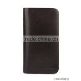 Popular Long Style Zipper Around Genuine Leather Brown Waiter Wallet thumbnail-1