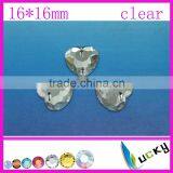 Newest !!Highest Quality Sew-on Crystal Beads Number 3074# Heart Shape Clear Color for Garment thumbnail-1