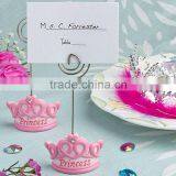Pink Princess Crown Place Card Holder for Baby Shower Favors thumbnail-1
