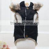 Pet Coat/four Pockets Dog Coat With Fur Hat thumbnail-4