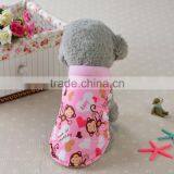 Cute Pink Blue Yellow Monkey Thermal Winter Tank Cat Dog Pet Wear Pet Apparel thumbnail-2