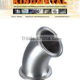 4 Inch Stainless Steel Sanitary Pipe Fitting 2 CMP Clamped Elbow Schedule 10 thumbnail-2